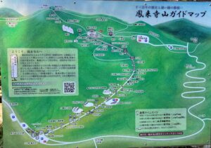 鳳来寺山周辺の地図